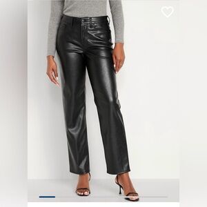 High Wasted OG Loose Faux Leather Pants
